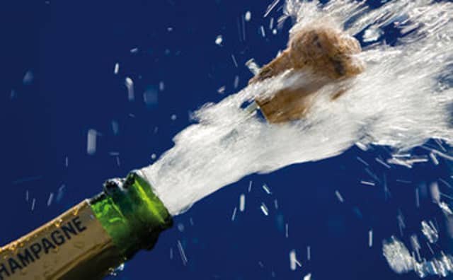 Corks pop