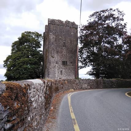 A bad bend at Burnchurch Castle