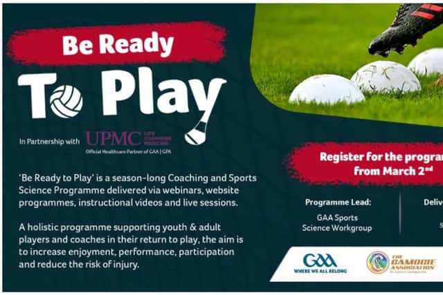 Ryan said: “We'll make it enjoyable, challenging, progressive and very user friendly. It will be an evidence informed plan of returning to training and returning to play that will help you avoid injury, maximise enjoyment and reach peak performance when required.