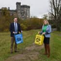 Siobhan Donohoe the local waste week campaign ambassador with Frank Stafford, A/Senior Engineer of the Environment Section at the campaign launch