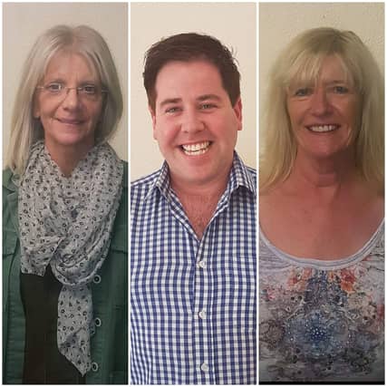 The directors of the three plays - Margaret Rossier, Edward Hayden and Kate O'Keeffe
