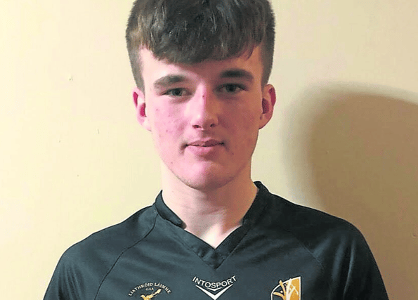 Pictured is Leinster 4 Wall minor singles champion, Billy Drennan from Galmoy. The talented handballer and Kilkenny hurler defeated Mark Doyle (Wexford) 21-11, 18-21, 21-5