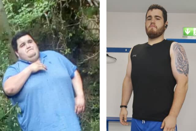 In September 2017 Jason Foran, from Callan, tipped the scales at 32 stone 8 pounds. Although he was only 25 years of age, Jason was on blood pressure tablets and in and out of hospital owing to his excess weight. “I was morbidly obese and had a 58-inch waist”, he commented. “I walked slowly and was short of breath and in discomfort”.