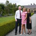 Daithi Lane, Siobhan Donohoe and Sarah Goss in the beautiful walled garden of Butler House