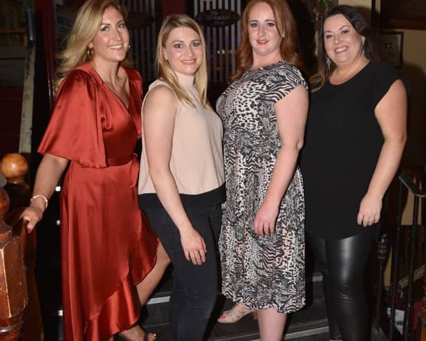 At Matt the Millers annual hospitality night. Siobhan Donohoe, Orla Roche, Caroline Sweeney, Legan Castle Farmhouse, and Ellen Brophy.