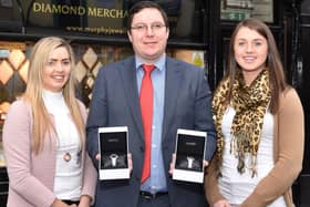 Pictured is Martin Costello of Murphy Jewellers outside the High Street shop