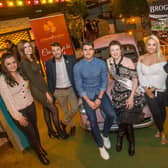 Bernard Brogan (centre) pictured with Kilkenny Rose Helena Hughes
