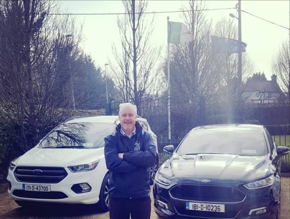 Ciarán McMahon, chairman and Managing Director of Ford Ireland with some models from the new ST-Line range