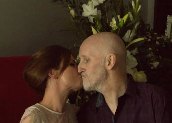 Willie Meighan and his bride, Aisling Hoy, after getting married a few weeks ago