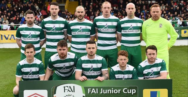 The Evergreen team who beat Boyle Celtic to reach the FAI Junior Cup final.