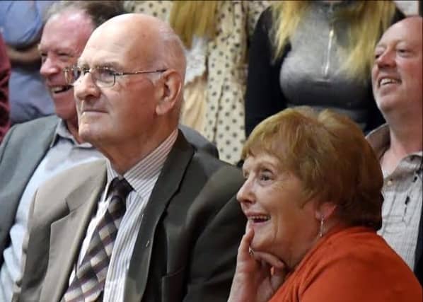 Georgie Leahy with his wife, Rita