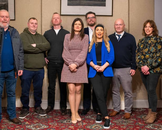 Sinn Fein's Kilkenny Local Election candidates pictured with TD Kathleen Funchion