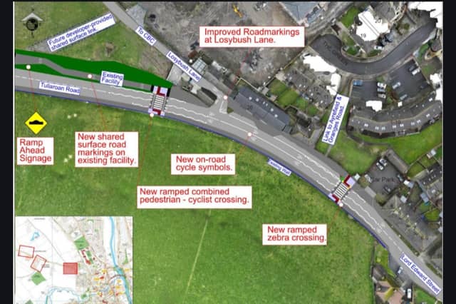 Plans for one section of the Tullaroan Road