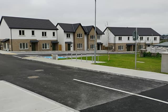 One of the new housing developments visited today - Abbeymount