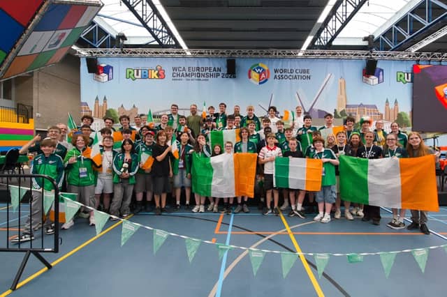 Jack Corr and the rest of the Irish contingent at the WCA European championships
