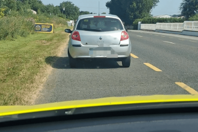 The driver of this car was stopped by gardaí in County Kilkenny