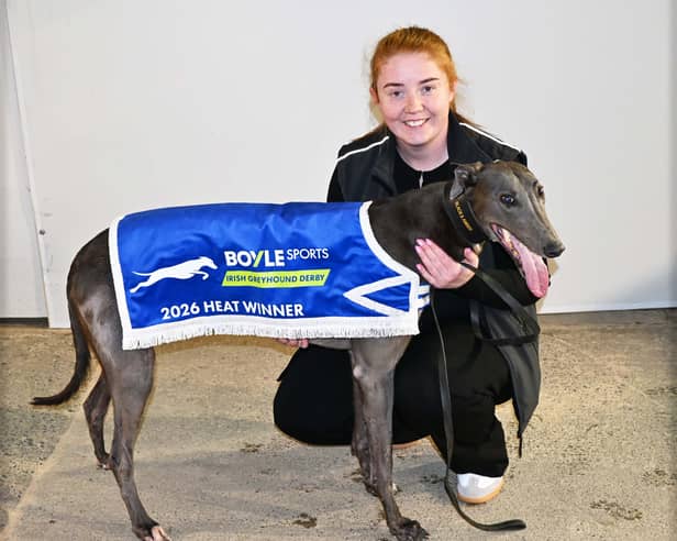 Nicole McLoughlin with Coloursaregreen after last weekend's Irish Derby Heats
