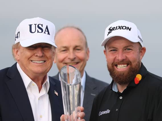 Donald Trump with Shane Lowry