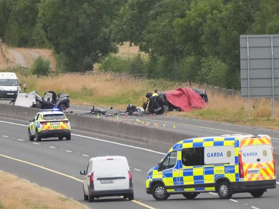 Scene of the M9 crash