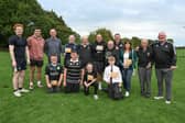 Rory Best welcomed by represenatives from Kilkenny Rugby Club