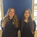 Caoimhe Corcoran and Aoibhe Murphy from Scoil Aireagail, Ballyhale