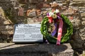 A commemorative plaque paying tribute to the Kilkenny men of the International Brigades