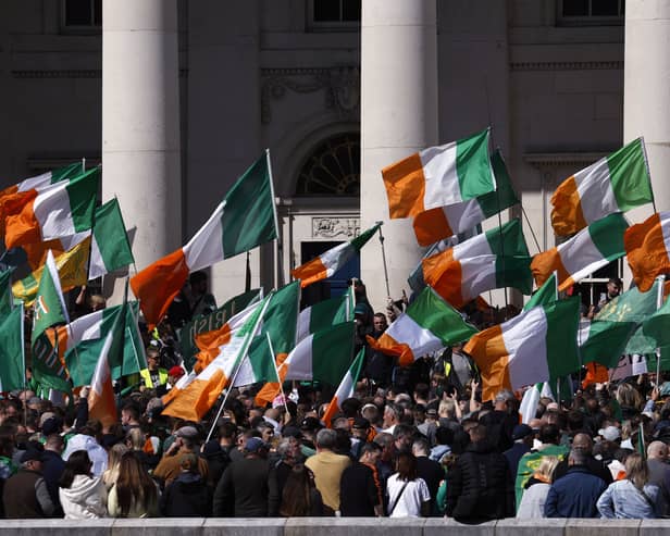 Anti-immigration protest in Dublin
