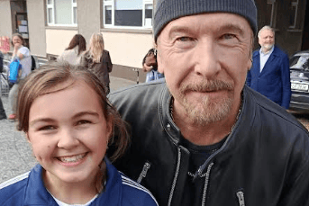 Zara Doyle represented Kilkenny as part of the 32 county orchestra that performed with U2