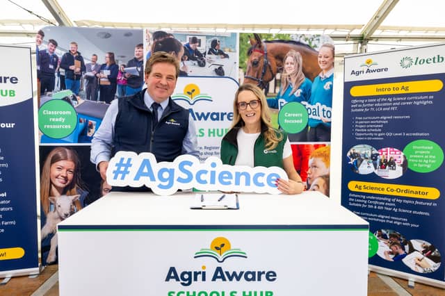 Agri Aware Chair Shay Galvin and LOETB FET Manager Jolene Hall at the launch of the programmes