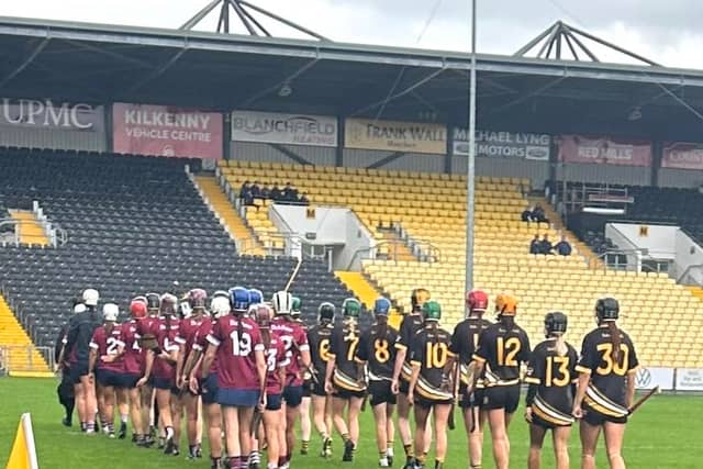 Dicksboro and Piltown player before the senior county final