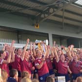 Dicksboro celebrate their latest senior championship 