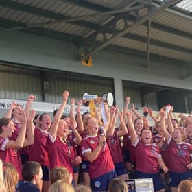 Dicksboro celebrate their latest senior championship 