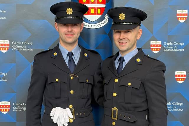 Gardai brothers Darragh and Conor Normoyle from Castlecomer, County Kilkenny