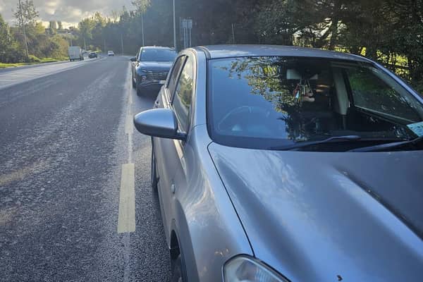 Gardaí pull over the driver on the Dublin Road in Kilkenny 