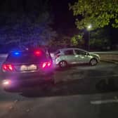 Gardaí pulling over a driver in Kilkenny last weekend 