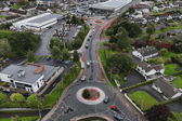 Aerial shot of a section of phase two of the active travel works on the Waterford Road in Kilkenny City
