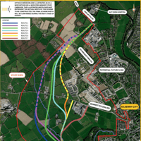 Seven routes under consideration for Kilkenny's Loughmacask link road