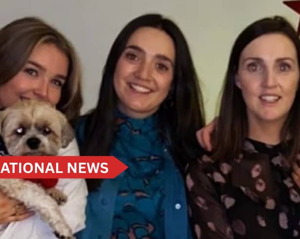 Sisters Ella, Niamh and Alma shared the heartfelt message on GoFundMe 