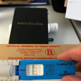 A drug swipe taken by Kilkenny gardaí