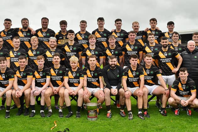 The Conahy Shamrocks squad that won the Junior Hurling Championship on Saturday.