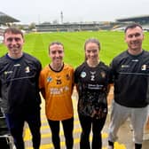 The captains for Saturday’s North v South hurling and camogie matches in UPMC Nowlan Park 