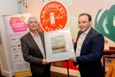 Ger Mullally, who was recognised for his many years of service as chairperson of Savour Kilkenny, pictured with Ian Brennan