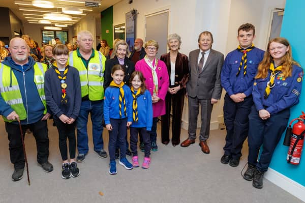 An tUachtarán, Catherine Connolly with members of Thomastown community including Thomastown Scouts, Thomastown Knitters Group and Thomastown Men’s Shed
