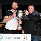 Mullinavat's Liam Fennelly accepted the senior trophy after the county final win over Tullogher Rosbercon earlier this year.