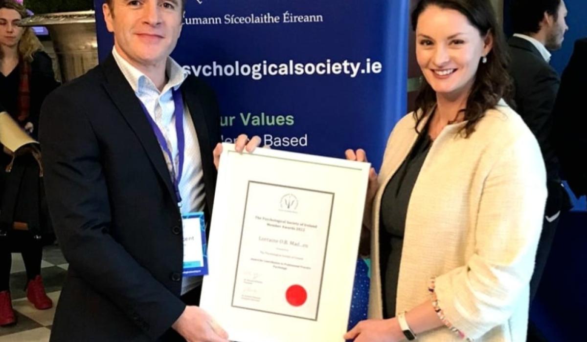 Kilkenny's Psychologist Lorraine Madden wins prestigious Professional