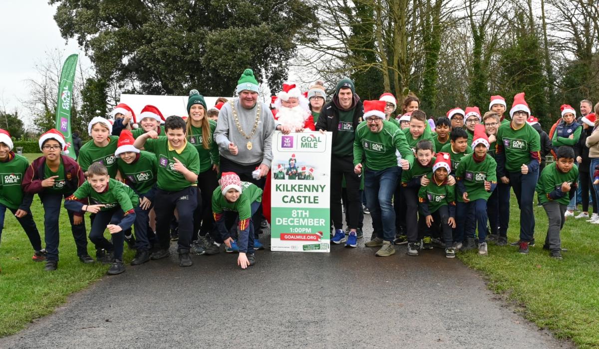 Starting blocks for this year's GOAL Mile at Kilkenny Castle