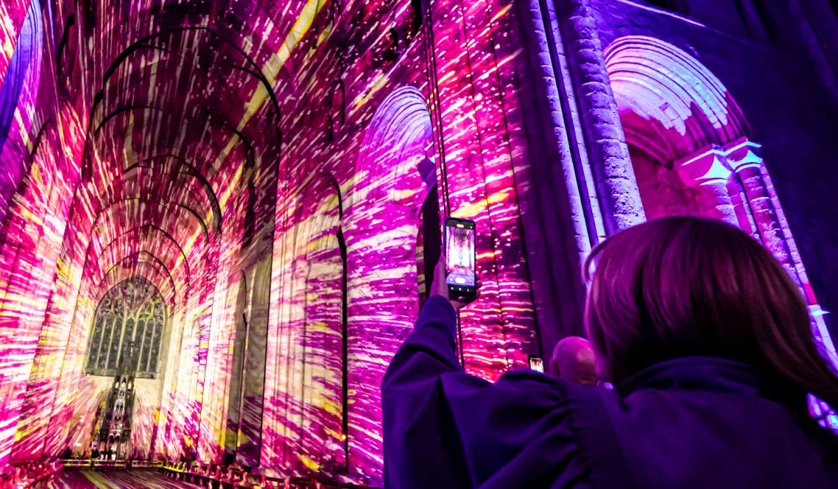  Magical  lighting display at St Canice’s Cathedral in Kilkenny 