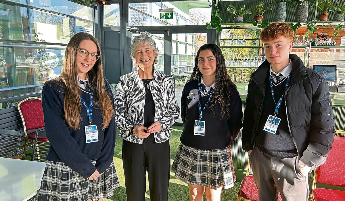 Kilkenny students meet President of Ireland Catherine Connolly