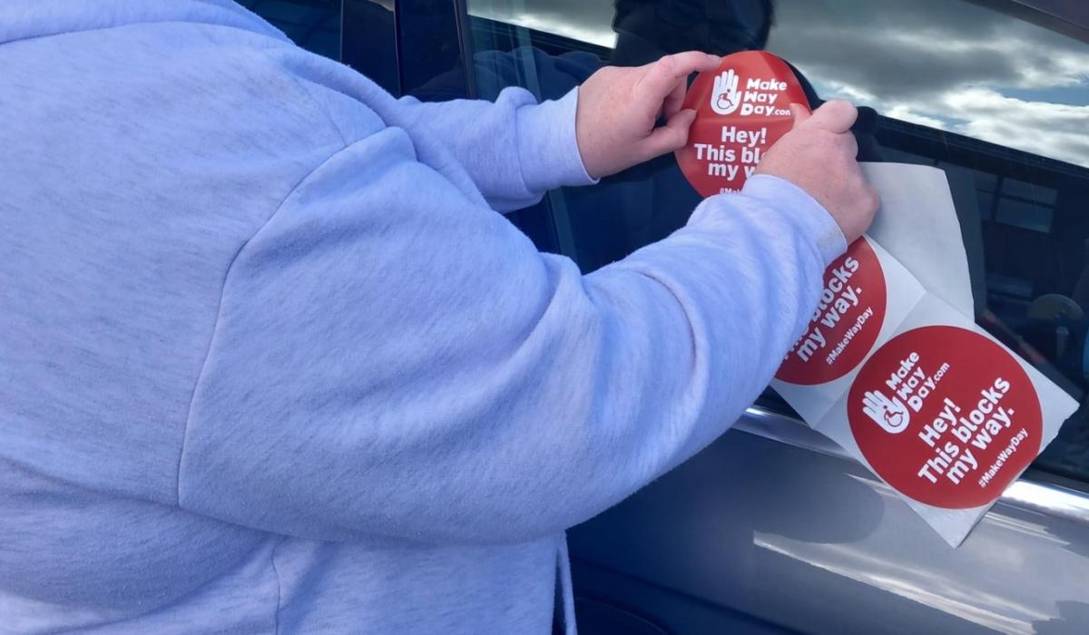 Activists highlight poor parking and obstacles for those with limited