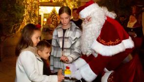 Ukrainian family switch on the lights at Mount Juliet's tree lighting ceremony